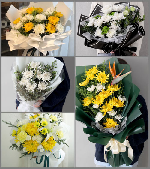 江苏南通启东市吕四港镇吕滨村白事花束代送